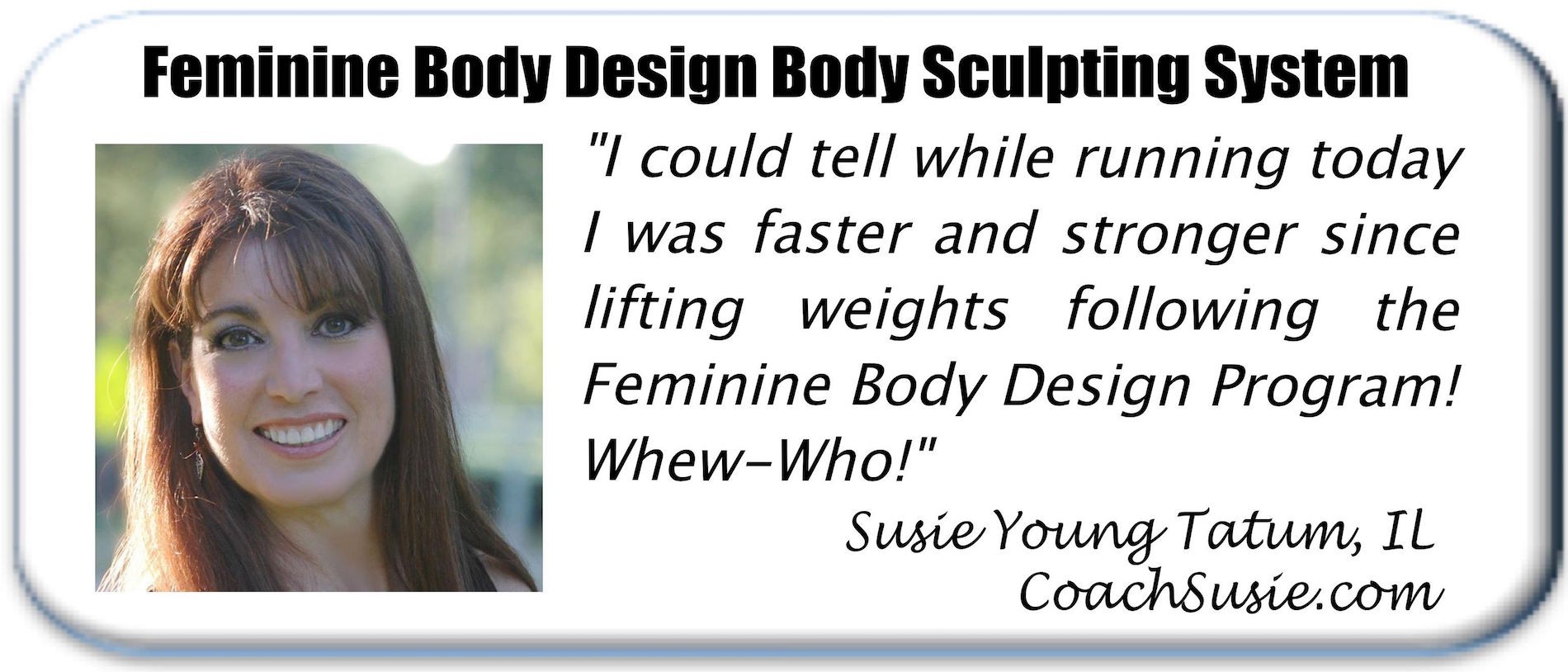 Feminine Body Design women's strength training testimonial